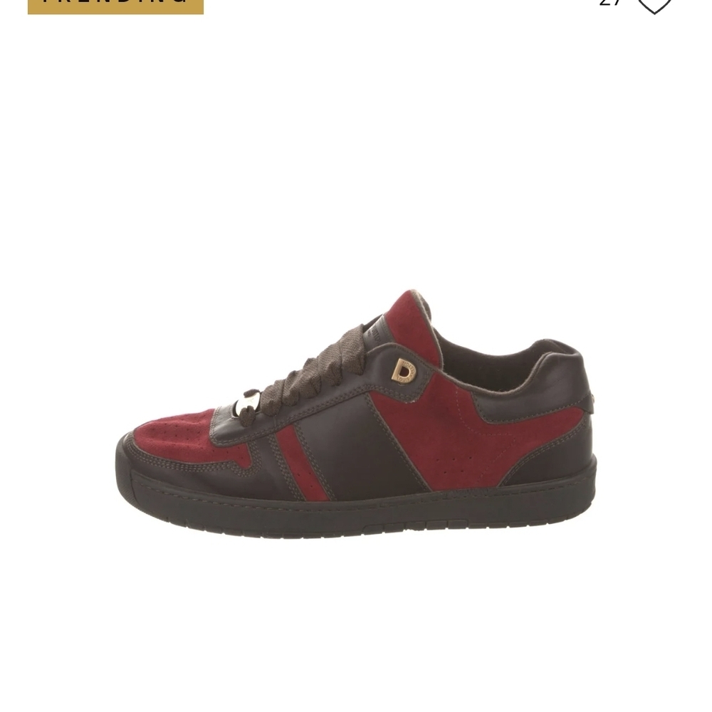 Louis Vuitton Red and Brown Men's Sneakers